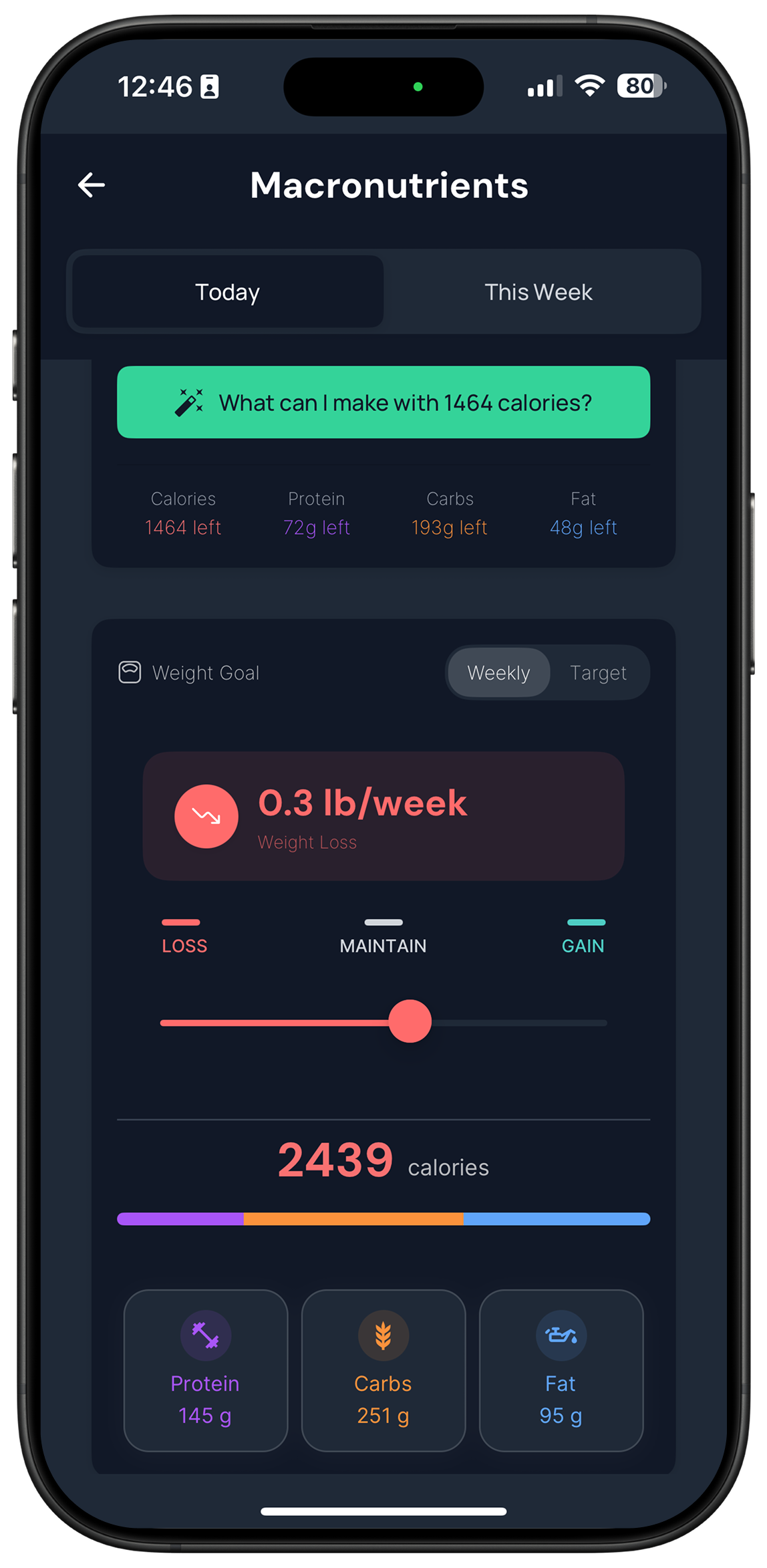 Daily Nutrition Summary